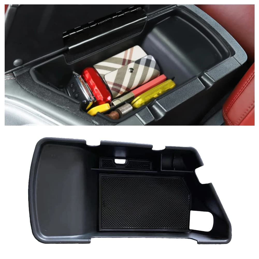 Auto Bracciolo Centrale Scatola di Immagazzinaggio per Dodge Challenger 2015 2016 2017 2018 2019 -2022 Console Centrale Organizer Stivaggio Riordino vassoio