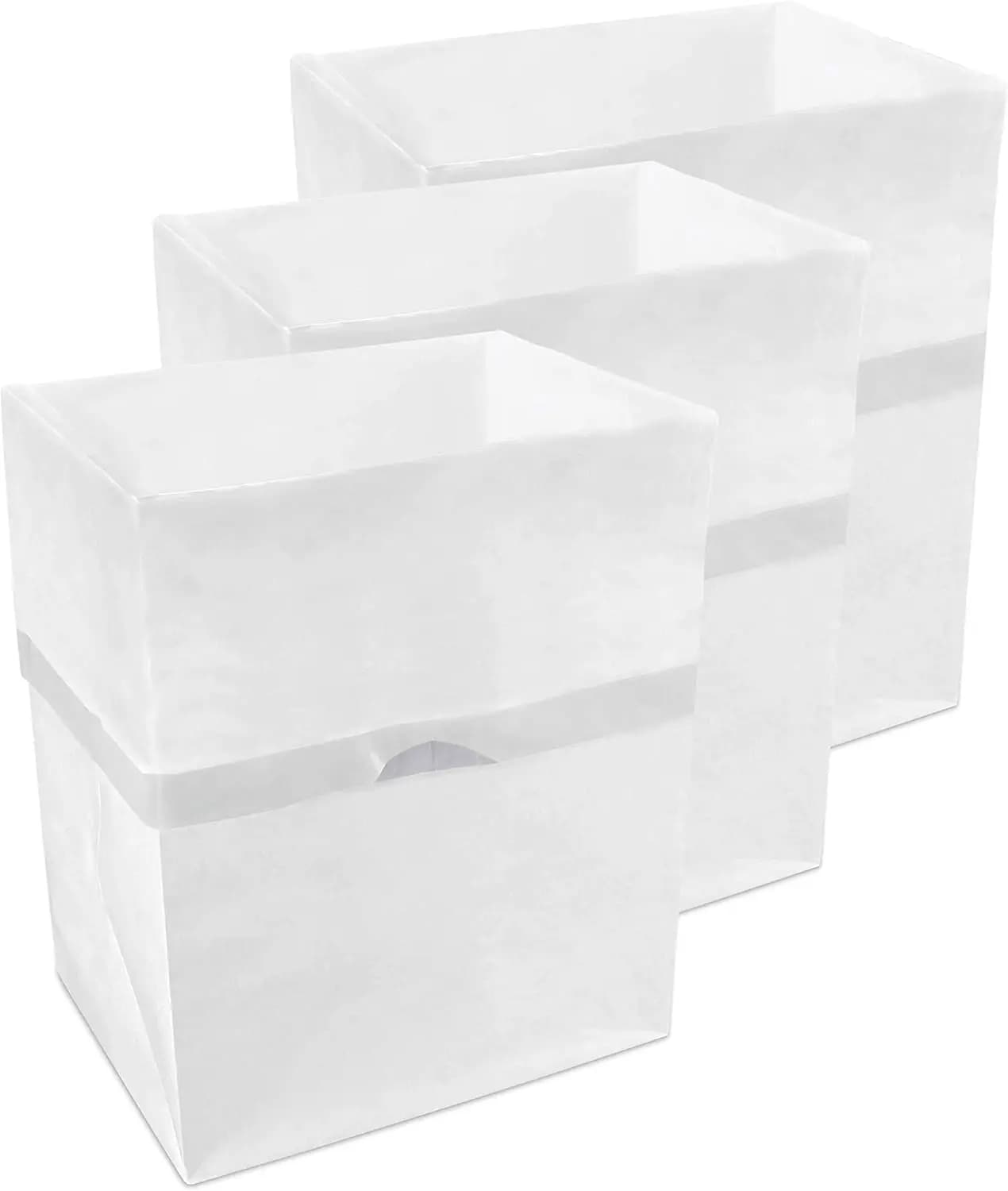 4 Gallon Disposable Pop-Up Trash Cans (3-Pack) with Fitted Bags for Parties, Events & Kitchen Use