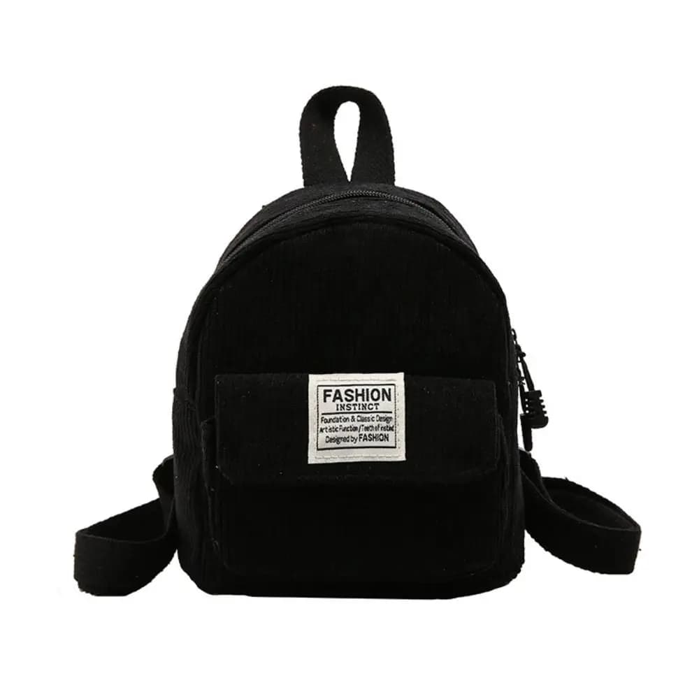 Borse per telefono casual Zaino in velluto a coste Zaino stile coreano Mini borse a tracolla Borsa Borse da scuola per donna in tinta unita Ragazze