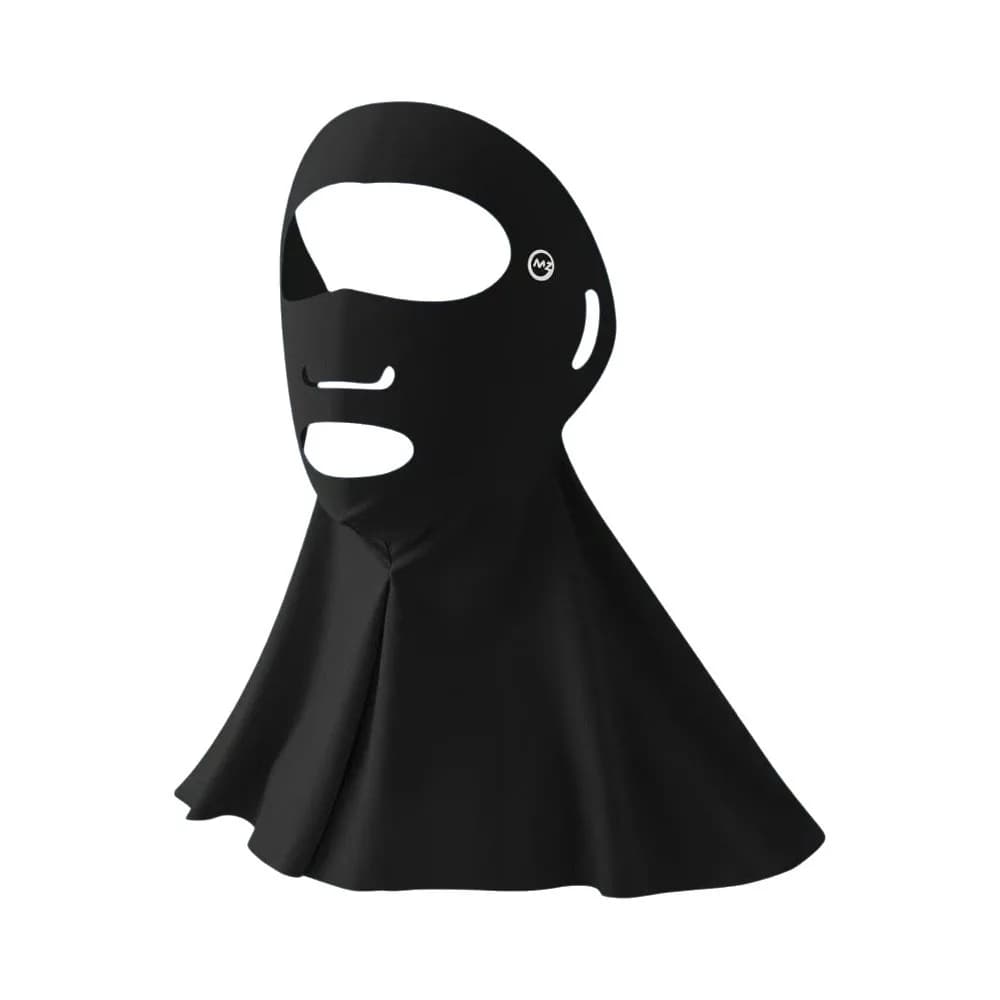 Simple Sun Protection Ice Silk Face Veil Polyester Solid Color Sunscreen Mask Breathable Full Face Neck Wrap Cycling