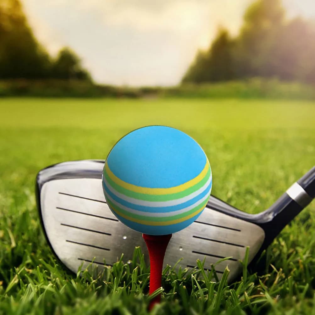 Set di 10 Palline da Golf Colorate in EVA per Allenamento Indoor, Mini Palline Morbide Resistenti per Gioco in Giardino, Set di Palline per Cani e Gatti