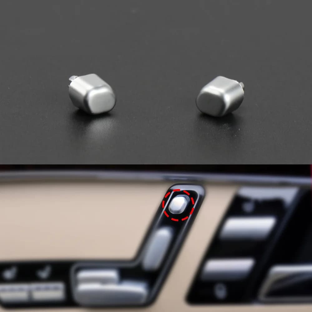For Mercedes Benz S-Class W221 Car Front Left Right Seat Pillow Adjust Button Switch Knob Cover Door Seat Adjustment Switch