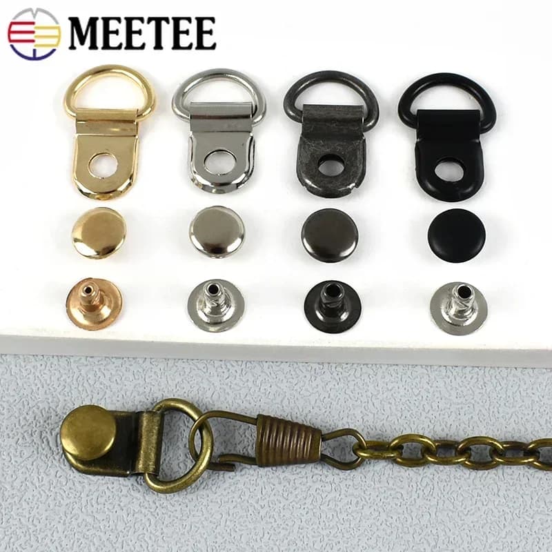 10/20/50 set 9*14mm metallo D anello fibbia escursionismo arrampicata stivali connettore chiusura borsa cinghia scarpe moschettone installazione chiodi artigianali