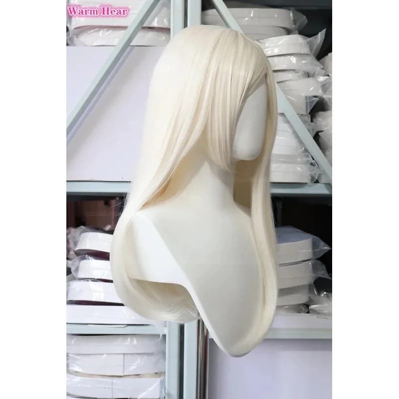 c;4\g,6'h.9/c;4\g,6'h.9/Sanzu Haruchiyo Synthetic Anime Cos Long 70cm Milky White Cosplay Wig And Mask Heat Resistan6'h\3,g'8/b'