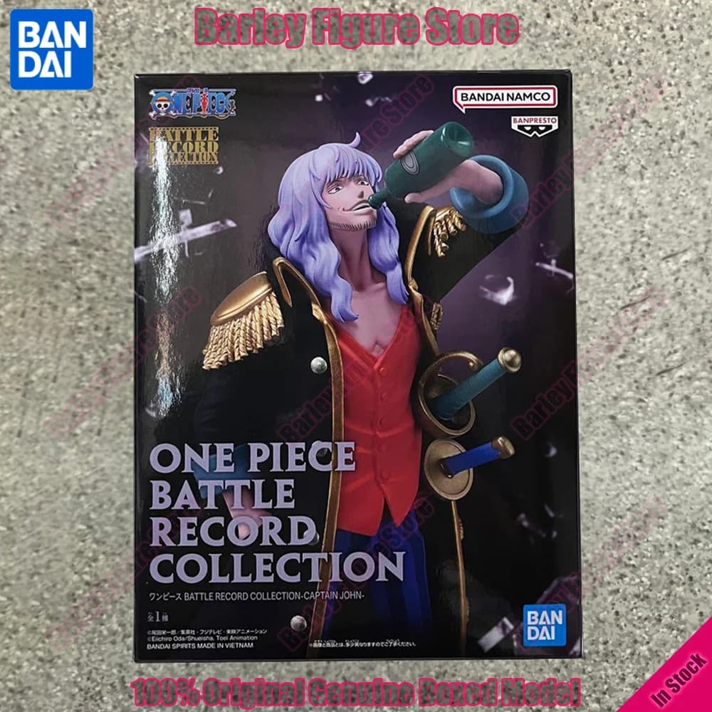 Originale Banpresto BATTLE RECORD COLLECTION One Piece Captain John 21 cm Anime Action Figure Collection Model Toy Gift In Stock