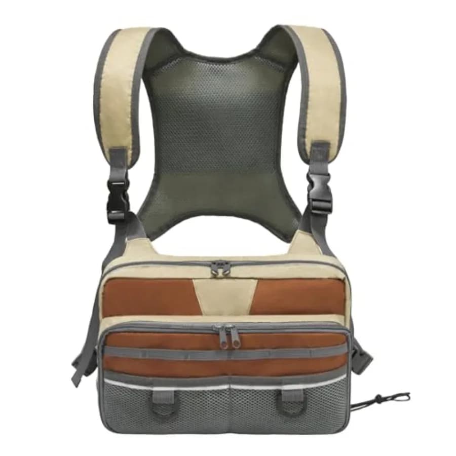 Borsa da Pesca a Tracolla, Borsa per la Pesca a Mosca per Uomini e Donne, Contenitore per Attrezzatura e Scatole per Mosche, Borsa per Binocolo da Caccia