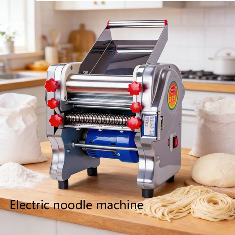 Macchina Elettrica per Pasta e Ravioli, Pressa per Noodle in Acciaio Inox per Uso Commerciale e Domestico