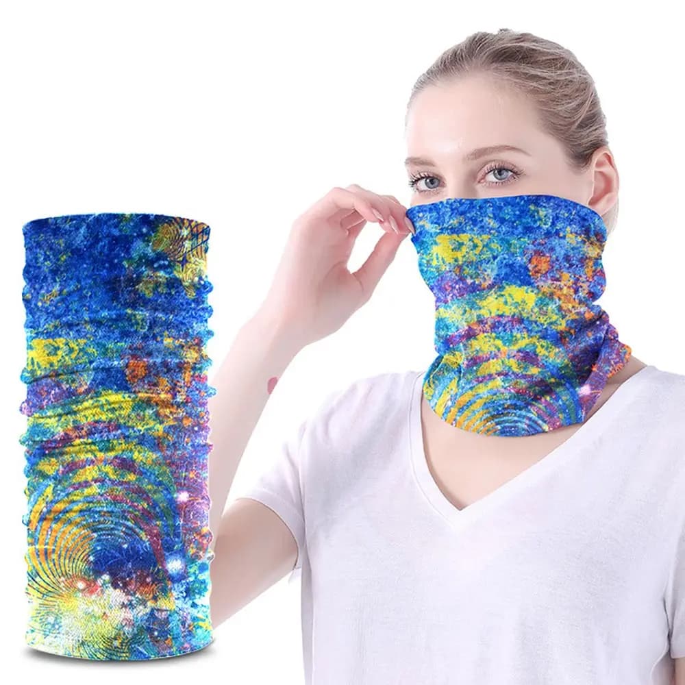Bandana Sciarpa magica per il collo Maschera protettiva Protezione UV Fascia antivento Maschera UV multi-stile Arrampicata all'aperto Escursionismo