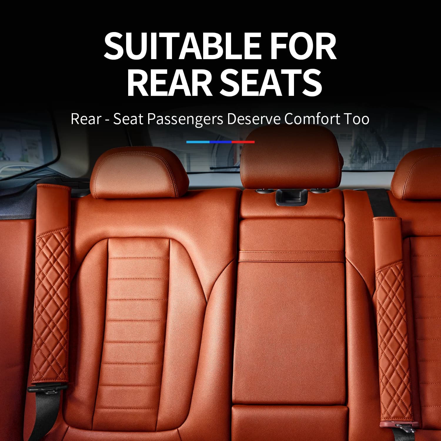Covers Leather safety belt Nappa for Tesla MODEL3, Model S, Model X, Model Y, Cybertruck, Tesla Semi, Car Accessories Breathable