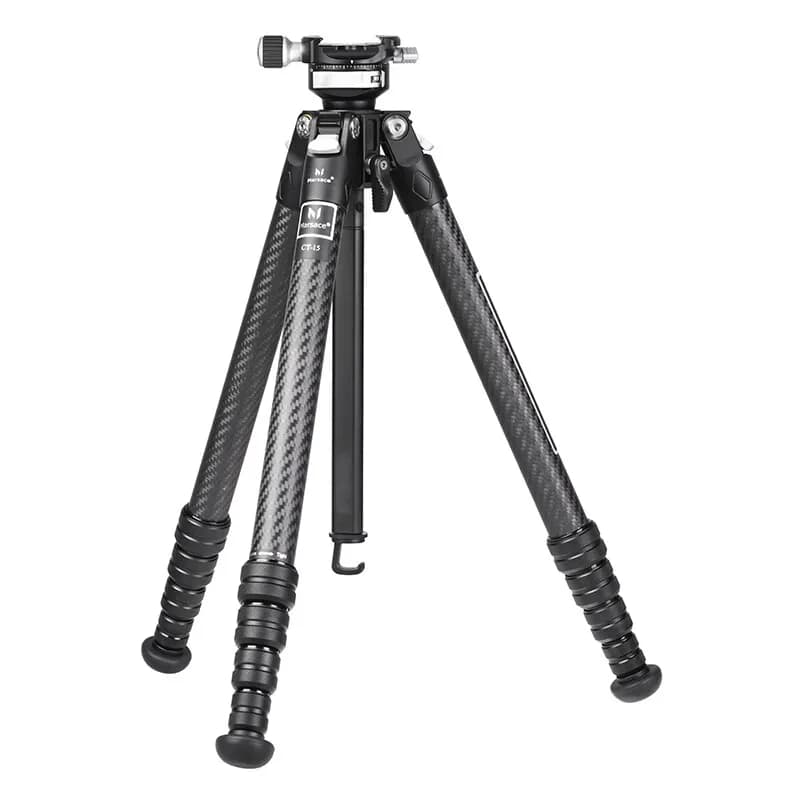 Marsace CT-15 Kit Treppiede Panoramico Professionale in Fibra di Carbonio con Testa per Fotocamera DSLR