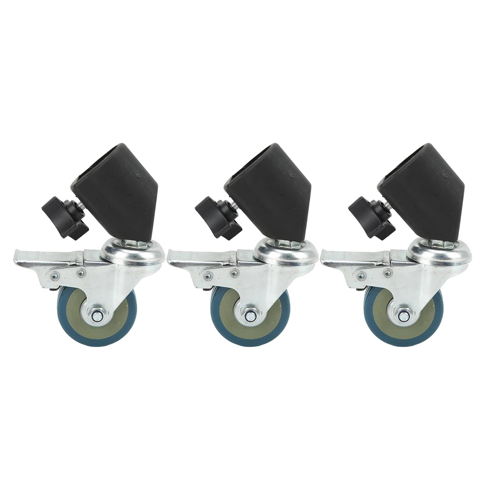 High Hardness Locking Caster Set, Wheel Accessory for Photography Light Stands Tripods