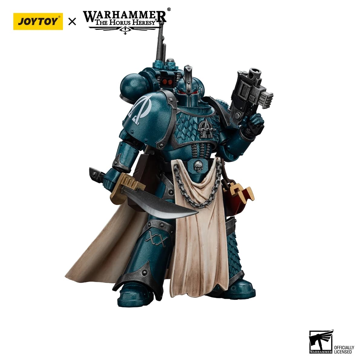 JOYTOY Warhammer 40K 1/18 Action Figure Alpha Legion Praetor with Power Sword Anime Figures Toy Collection