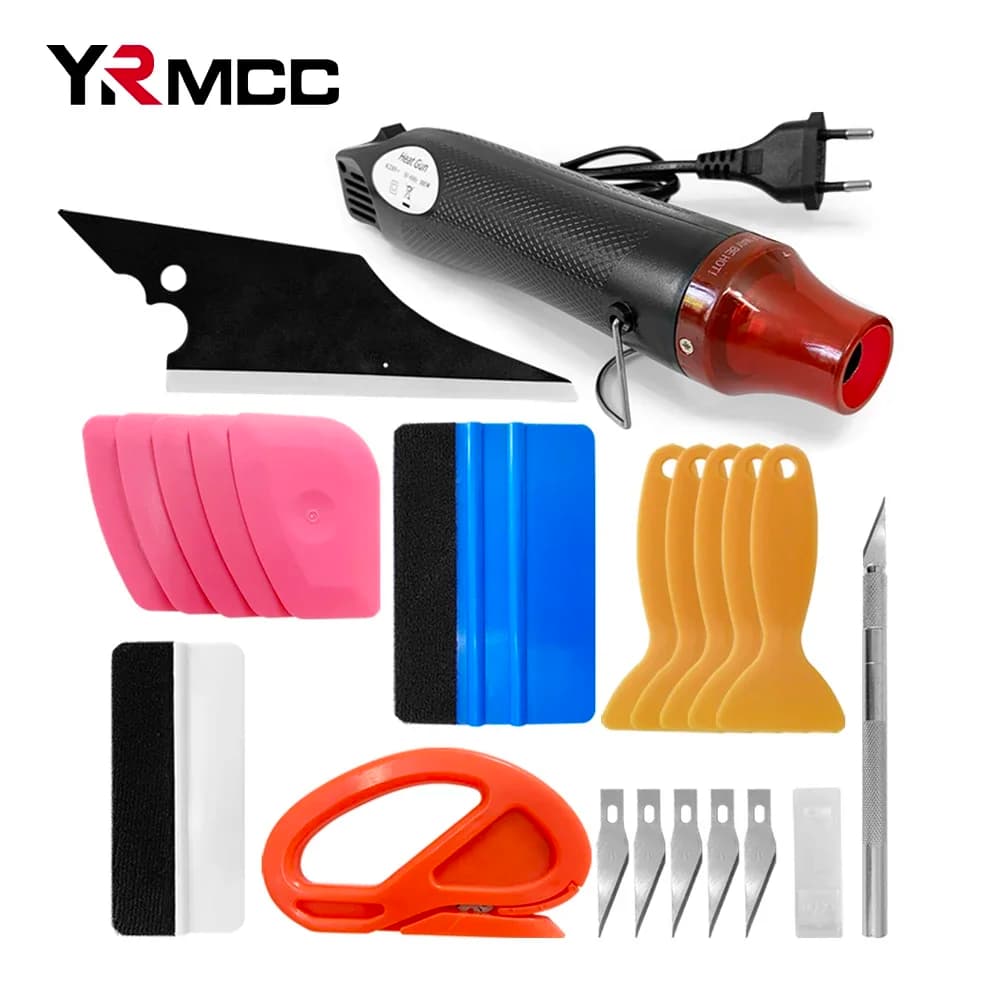 Kit di tergipavimento Set di strumenti per avvolgere la pellicola per Auto pellicola per vetri per carrozzeria raschietto per vinile pellicole per taglierina Kit di strumenti per Set di tergipavimento per automobili