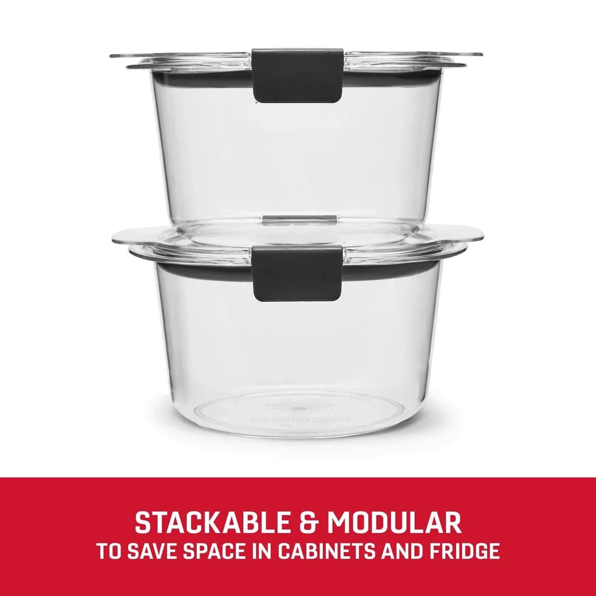 Rubbermaid 2pk 3.5c Brilliance Round Food Storage Containers