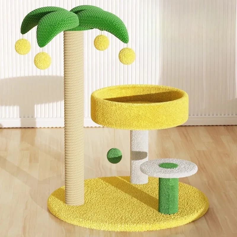 Coconut tree cat climbing frame small does not occupy the cat shelf cat litter tree integrated