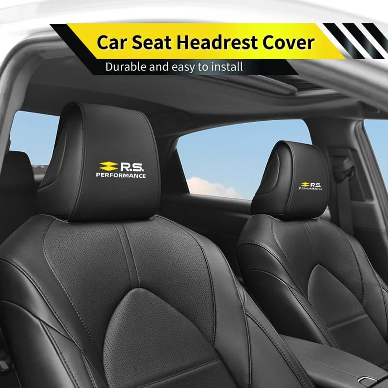 Leather Car Seat Headrest Cover Protective Cover Accessories For Renault Megane Clio Kadjar Captur Sandero Duster Koleos Scenic