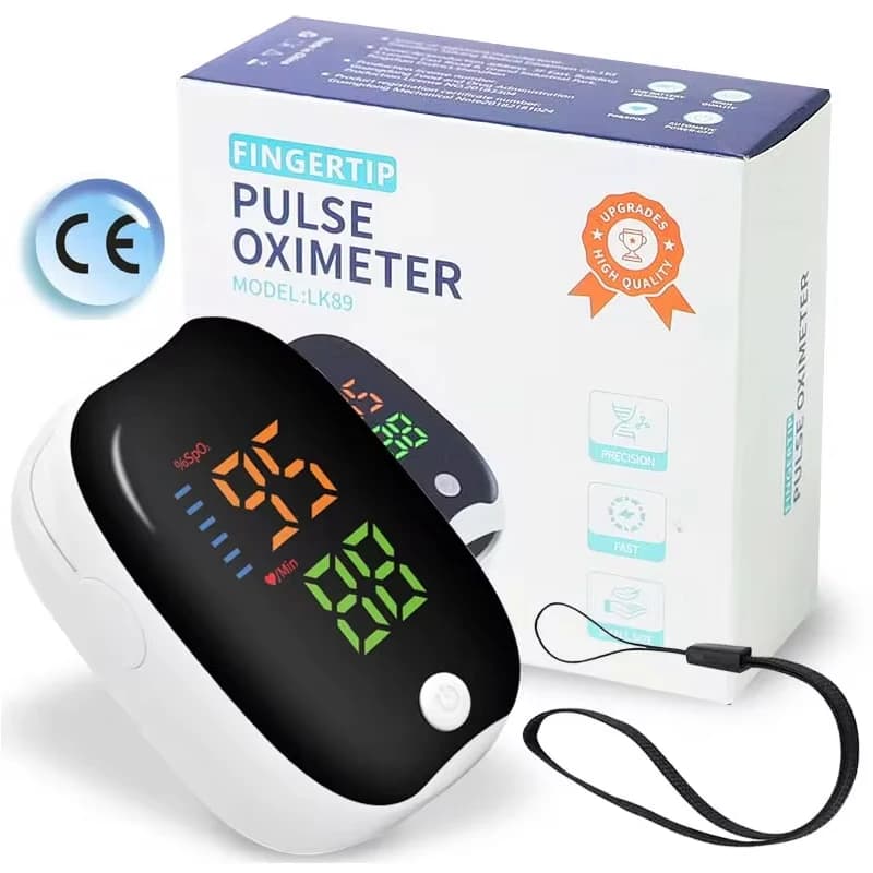 LK89 finger pulse oximeter Medical Portable Blood Oxygen Meter Heart Rate Saturation Meter OLED Oximeter Deride LED Display