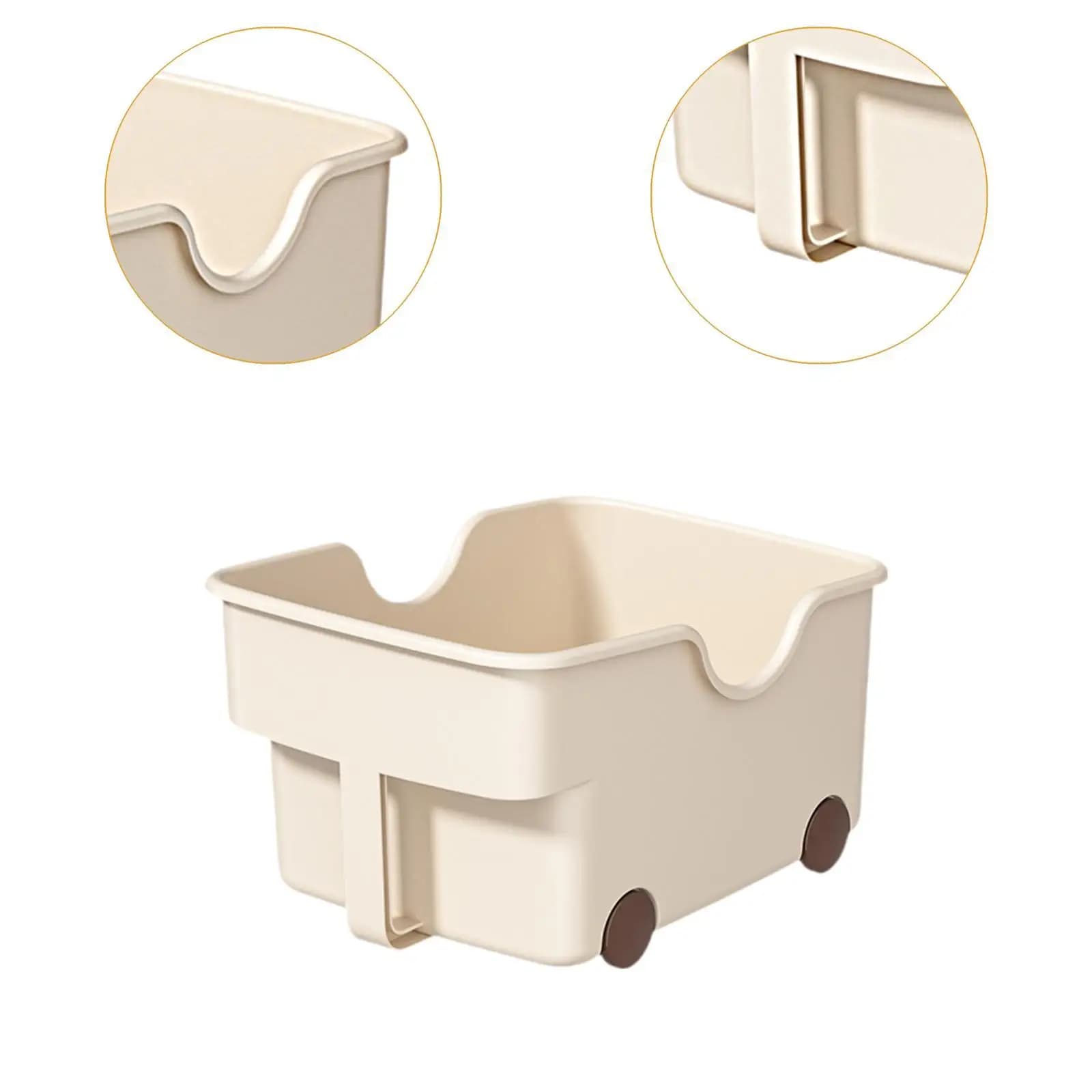 Storage Container Bin Box Storage Box Sundries Cosmetic Organizer for Kitchen Organization Rolling Storage Bin for Under Sink