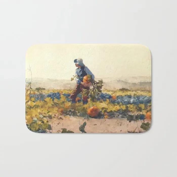 Pittura a olio tappeto bagno ingresso zerbino bagno tappeti per interni tappetino assorbente tappeto da cucina antiscivolo per la casa decorativo