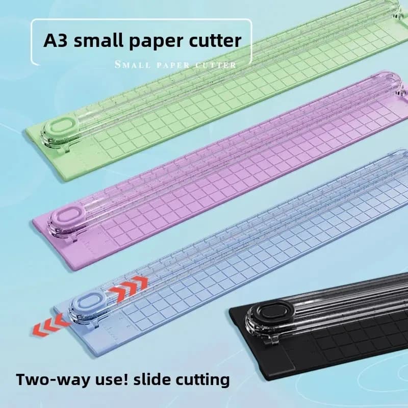 Tagliacarte leggero A3A4 Tagliacarte bidirezionale A3 con righello estraibile per uso scolastico, casa e ufficio