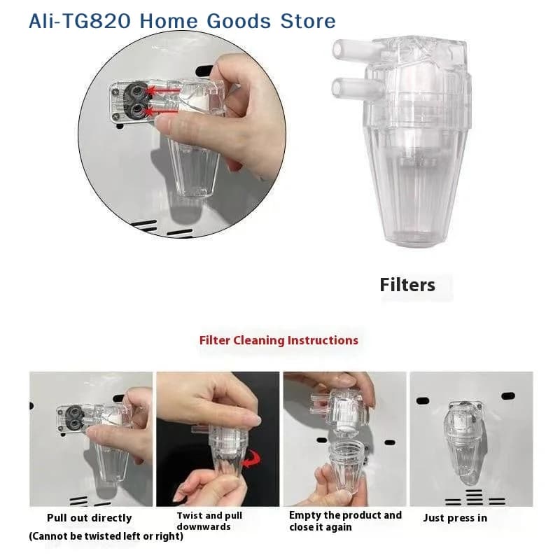 [TG820] Accessori per apparecchiature di bellezza: Dispositivo di filtraggio a ventosa per oli essenziali, ugello e strumento consumabile