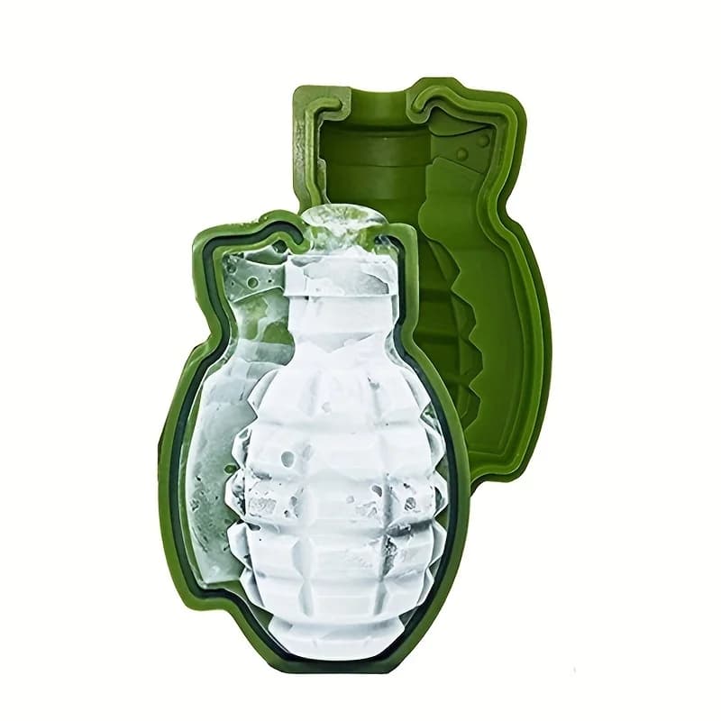 Nuovo Stampo per Cubetti di Ghiaccio a Forma di Granata 3D, Vassoi in Silicone per Bar e Feste, Utensili da Cucina Creativi a Forma di Granata