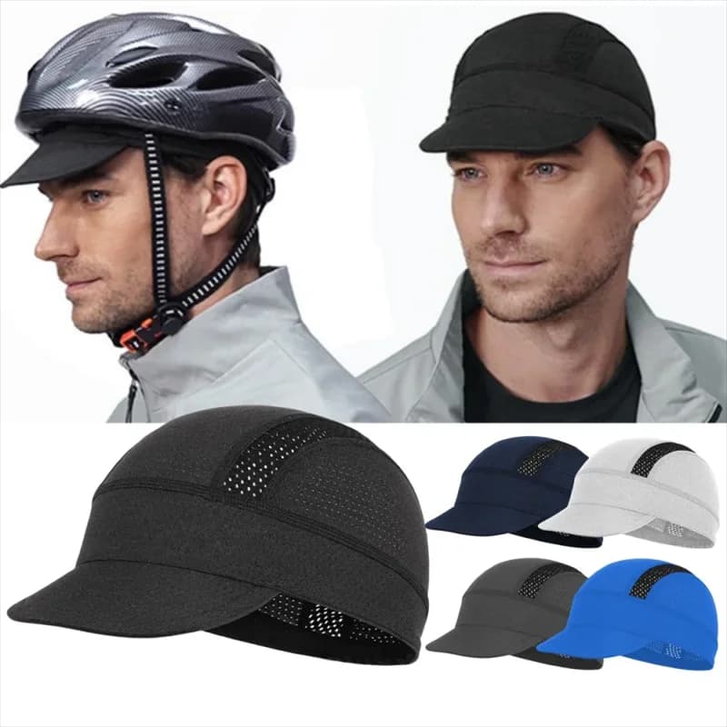 Cappello Sottocasco da Ciclismo, Berretto Estivo Anti-UV per Bici MTB, Cappello da Baseball Traspirante ad Asciugatura Rapida, Cappello Sportivo da Corsa con Rete, Protezione Solare