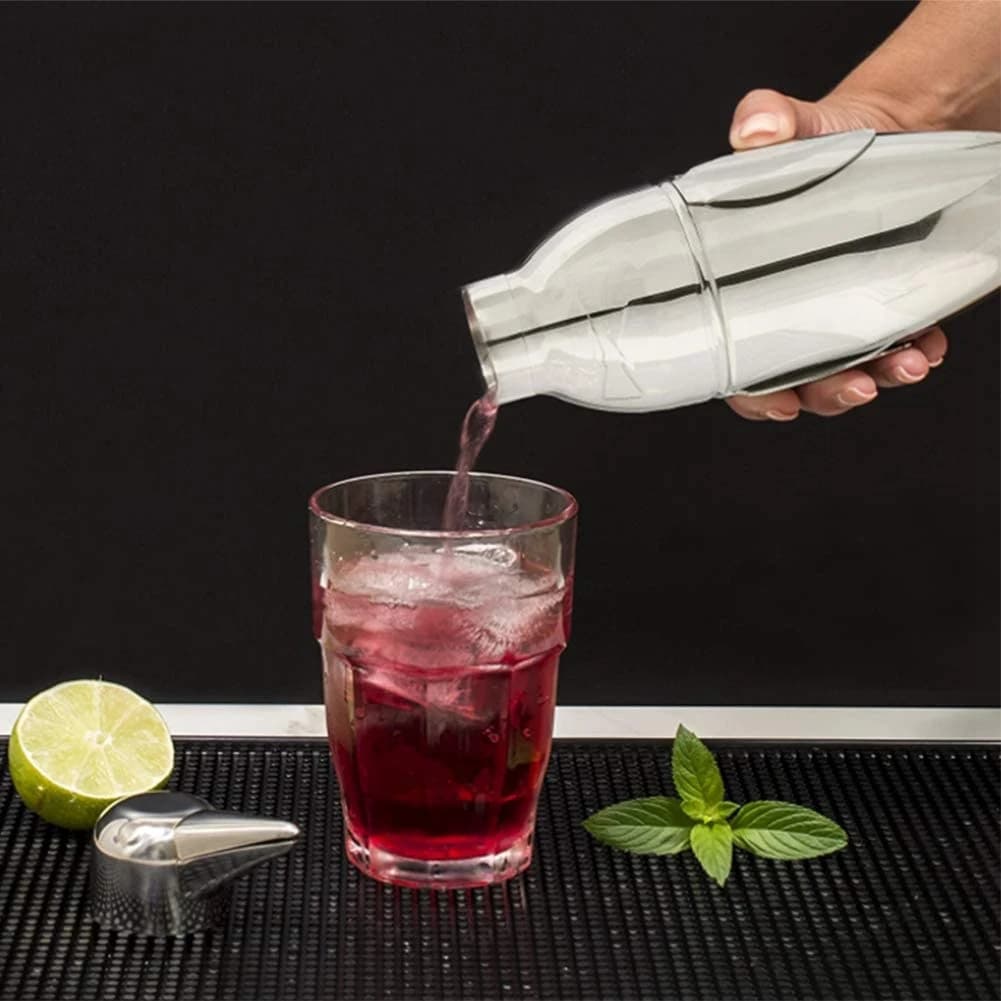 Shaker per Cocktail MALL, Miscelatore per Bevande in Acciaio a Forma di Pinguino, Bottiglia per Vino, Accessori per Preparazione Cocktail