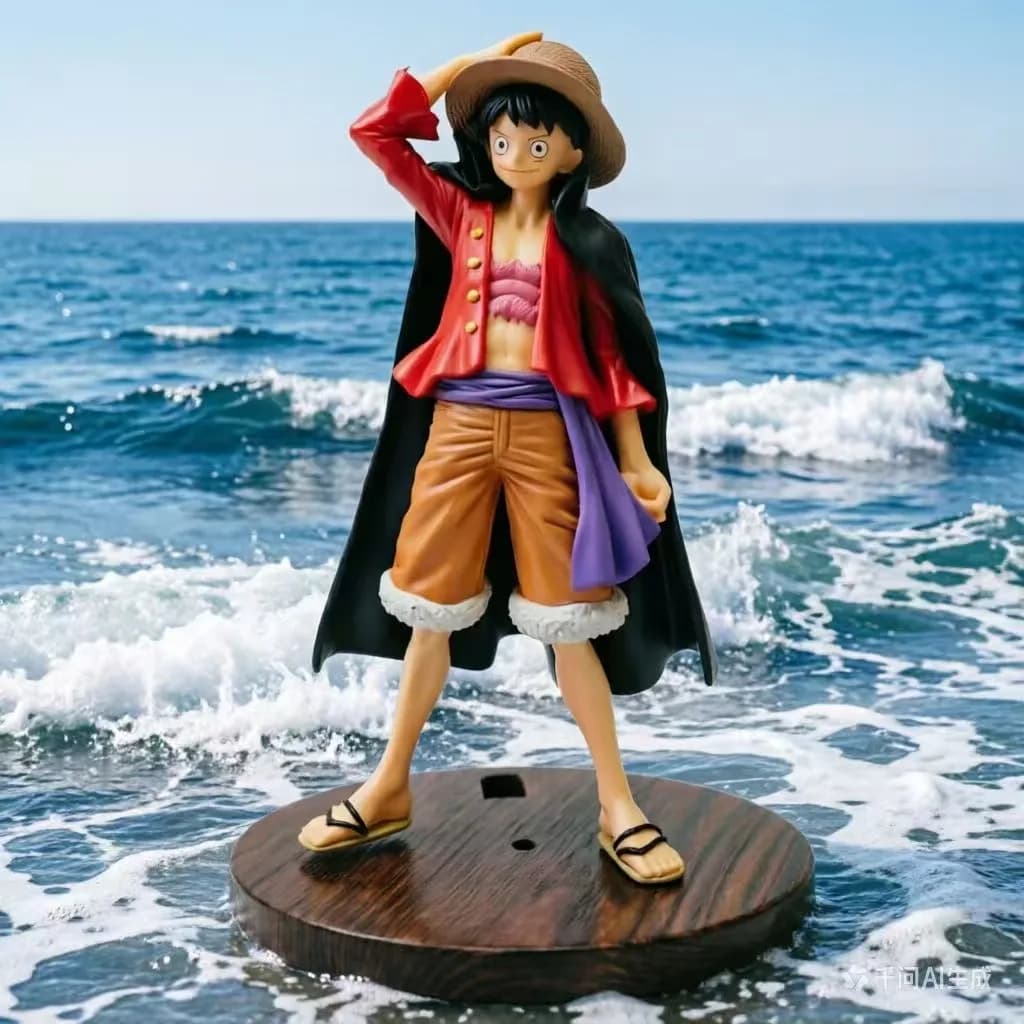 Action Figure Anime Monkey D. Luffy, Modello con Giacca Rossa e Cappello di Paglia, Eroe in PVC, Giocattolo da Collezione, Decorazione da Scrivania, Ornamenti, Regali