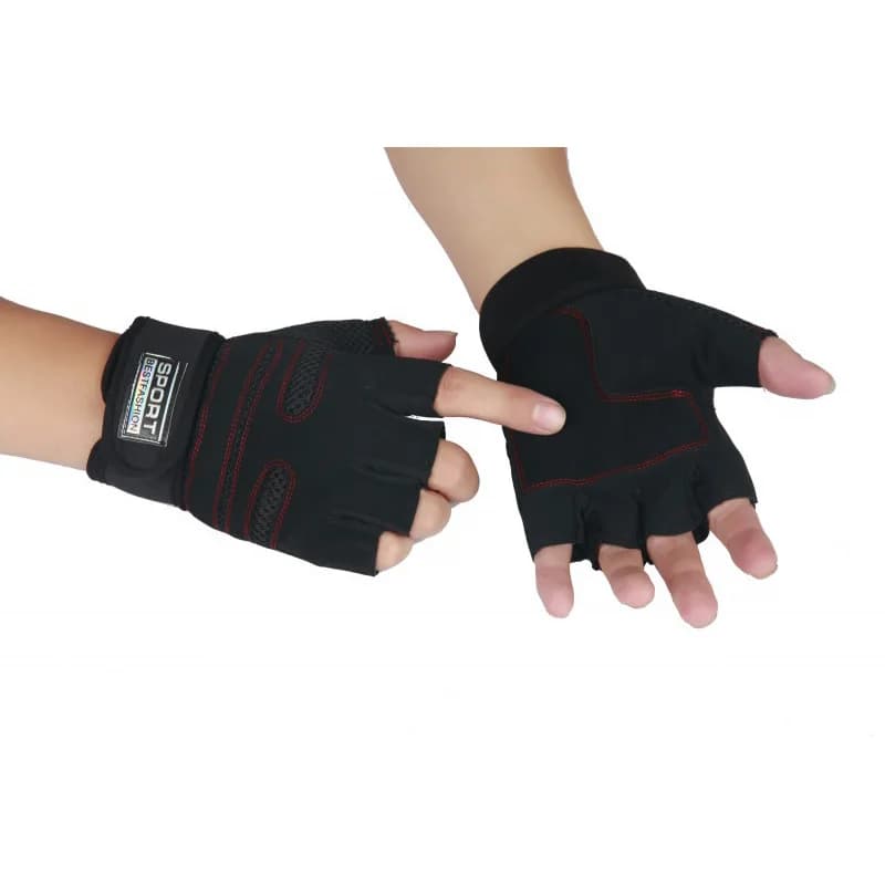 Body Weight Lifting Gloves with Fitness Handlebars for Men Luvas Power Training Multifunction Sports Gloves with Half fingers S33 Gloves