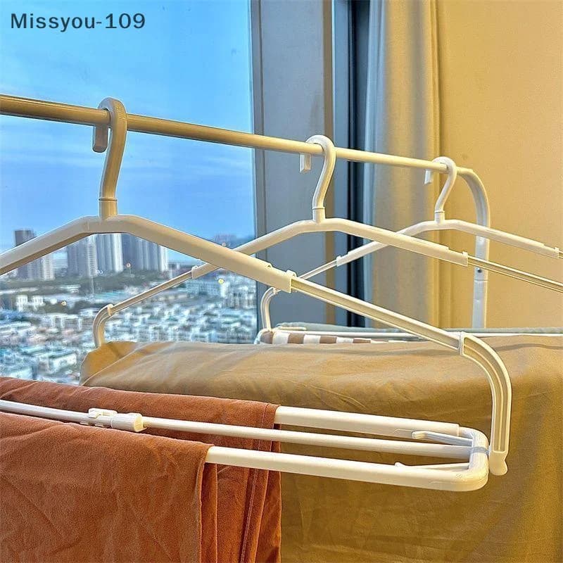 Space saving clothes rack: multifunctional clothes rack for balcony and storage of the household laundry