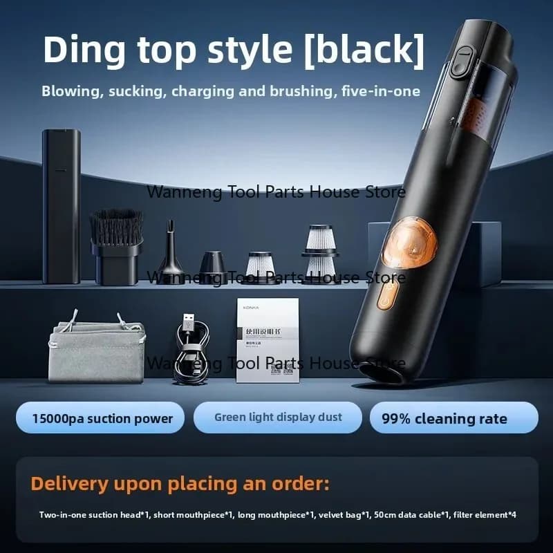Aspirapolvere per auto portatile senza fili Super aspirazione Macchina portatile all-in-one per la pulizia della casa dell'auto
