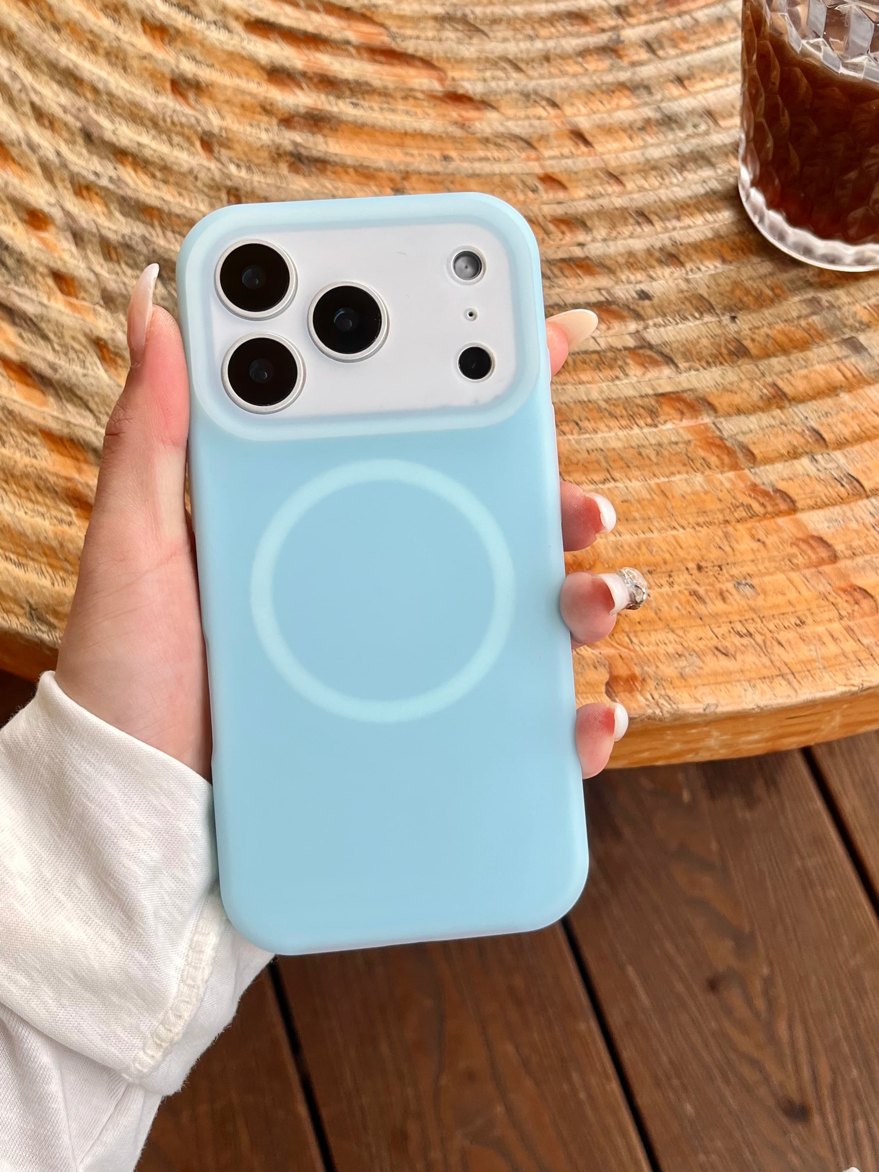 Custodia Magnetica in Silicone Liquido Effetto Gelatina di Lusso per MagSafe per iPhone 17 Air 16 E 15 14 13 12 11 Pro Max Plus, Cover Opaca Antiurto