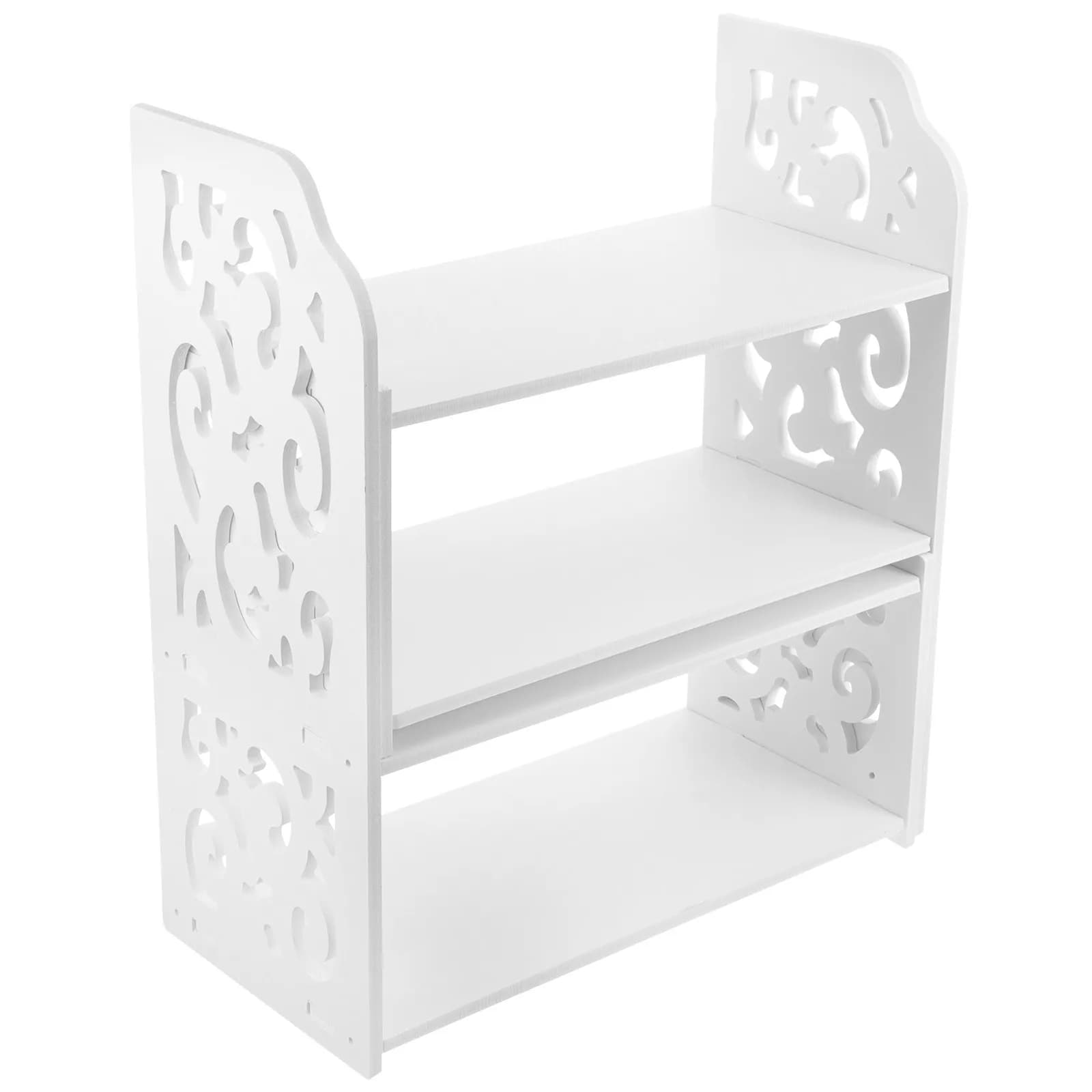 Organizzatore da Scrivania Espandibile, Libreria in Legno, Scaffale Regolabile per Ufficio, Studio, Casa, Camera da Letto, Cucina