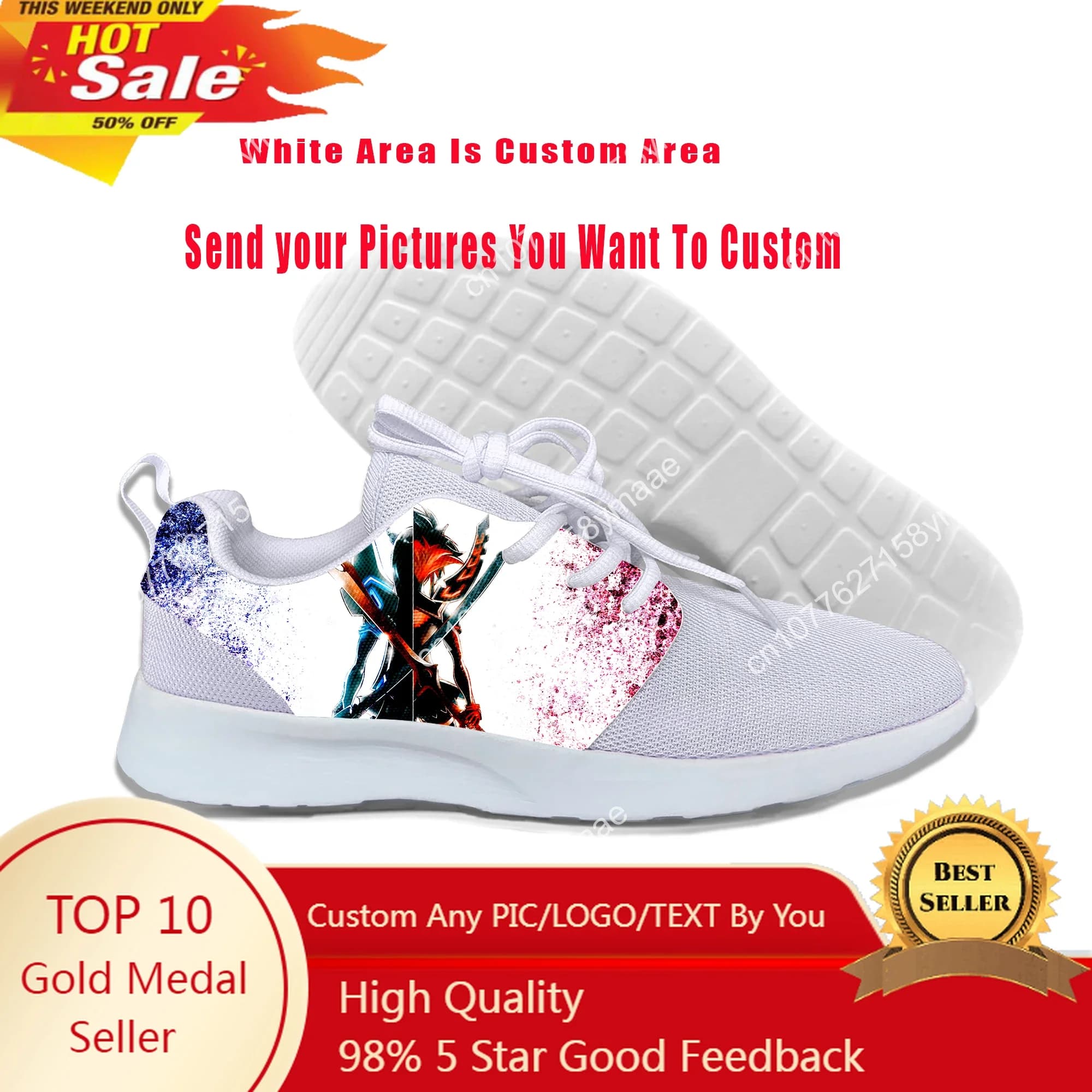 Hot Cool Fashion Divertenti Scarpe da ginnastica estive Scarpe casual Uomo Donna Anime kawaii Ryuko Matoi Kill la Kill Scarpe da corsa classiche in rete
