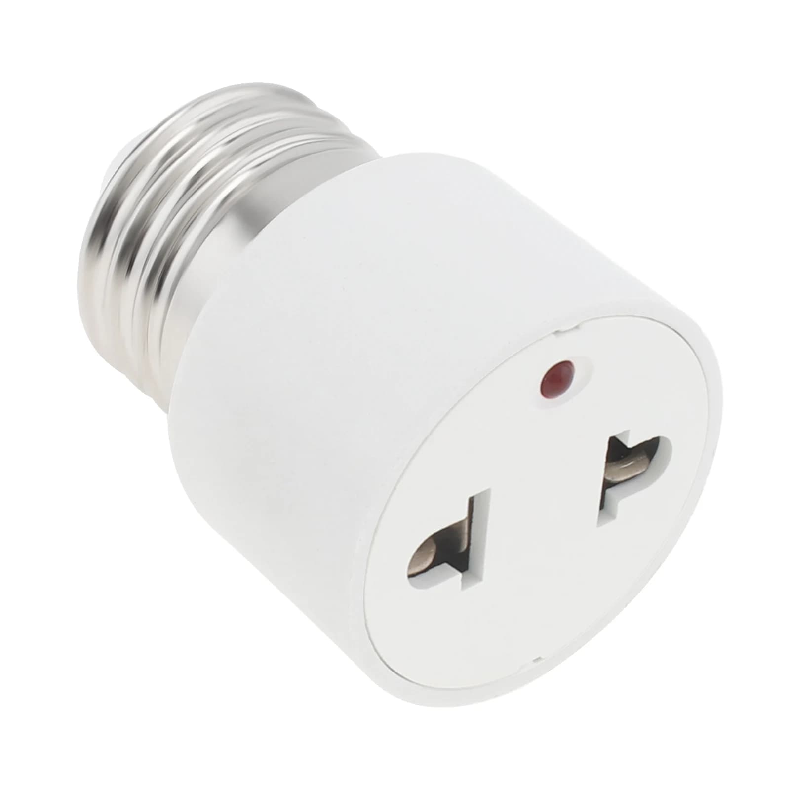 Adattatore da spina a 2 poli per presa E26 E27 Base media Presa per luce a spina Convertitore adattatore per portalampade Spina UE