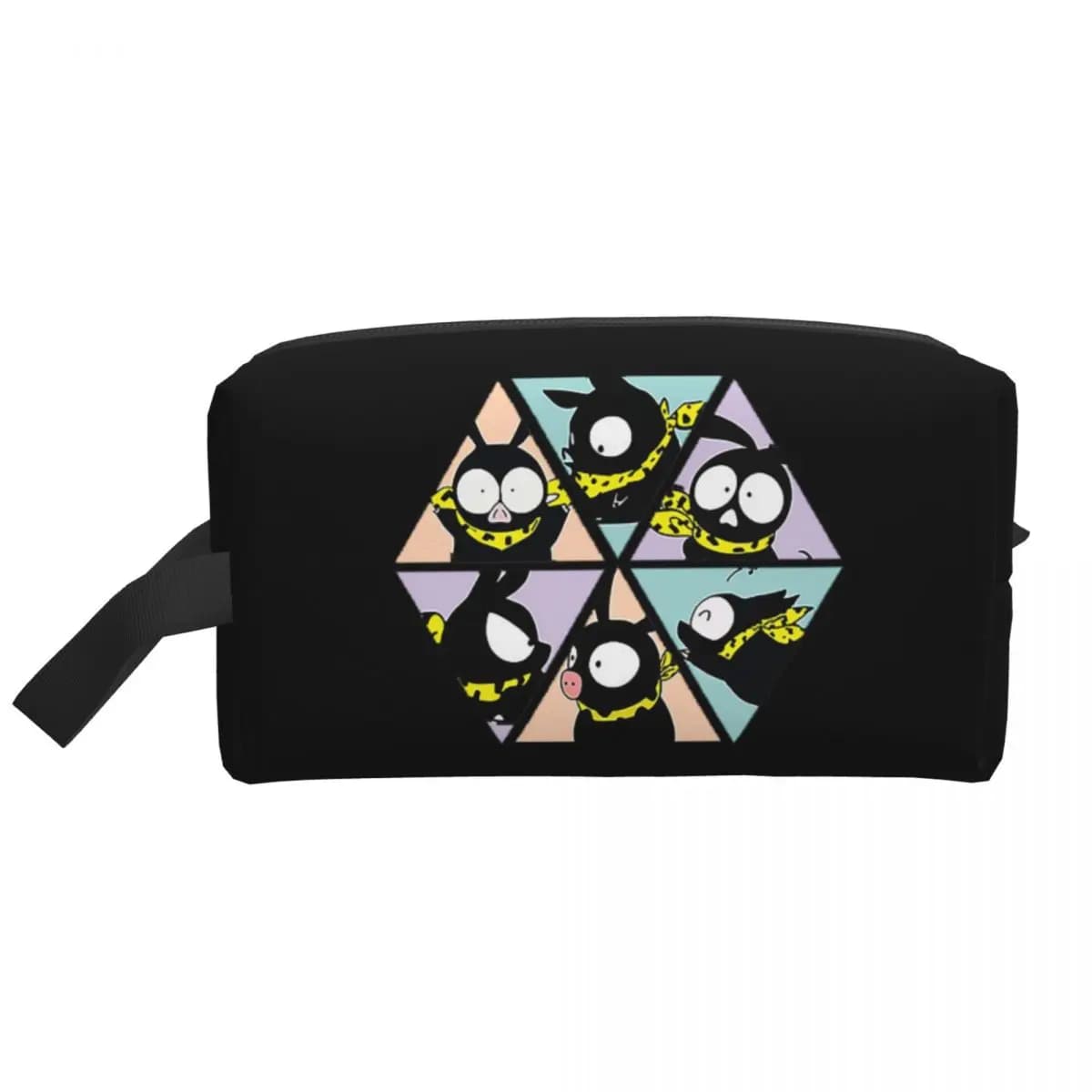 P Chan Ranma Borsa per cosmetici da donna, organizer da viaggio per trucchi, custodia per articoli da toeletta, astuccio per matite