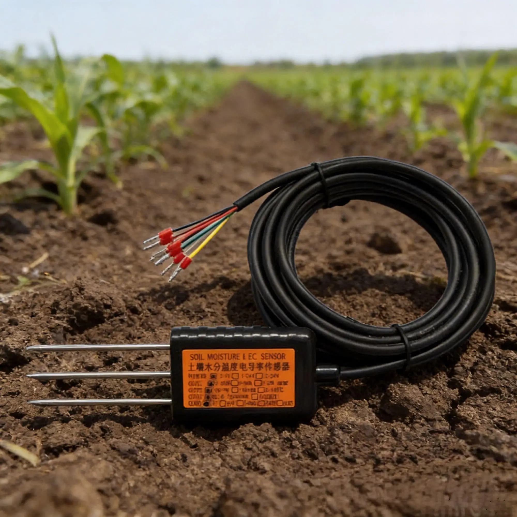 Agricultural Customized BGT RS485 MODBUS-RTU IP68 Soil Moisture Temperature Conductivity Sensor Tester for Farm