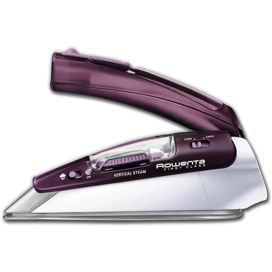 Ferro da stiro a vapore portatile compatto con piastra in acciaio inossidabile per vestiti con 200 fori per microteam Ironi ad alta efficienza da 1000 Watt