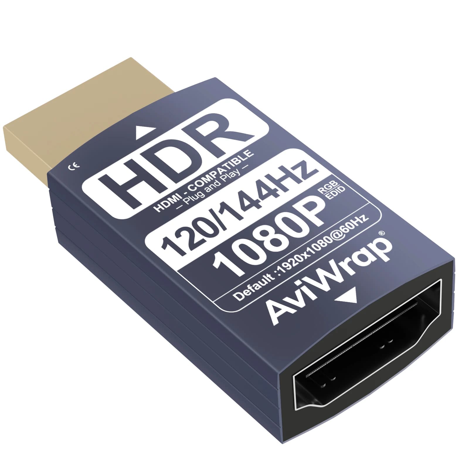 ‌HDMI EDID Emulator Passthrough,HDR 1080p@144Hz Virtual Display Adapter,EDID Manager for HDMI Extenders,KVM Switches,AV Receiver