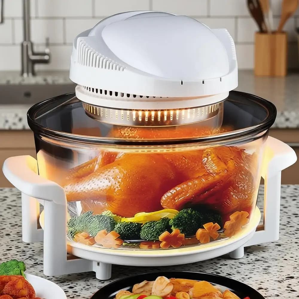Friggitrice ad Aria con Forno a Convezione Turbo, Ottima per Patatine Fritte e Chips