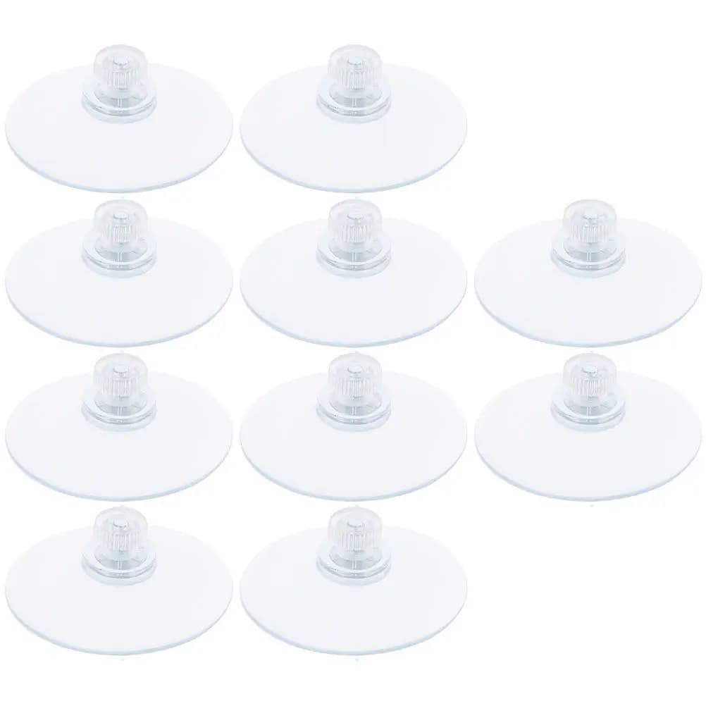 10 Pezzi Ganci a Ventosa Antiscivolo Resistenti, Trasparenti, per Vetri, Finestre, Bagno, Doccia, Appendiabiti e Organizzazione
