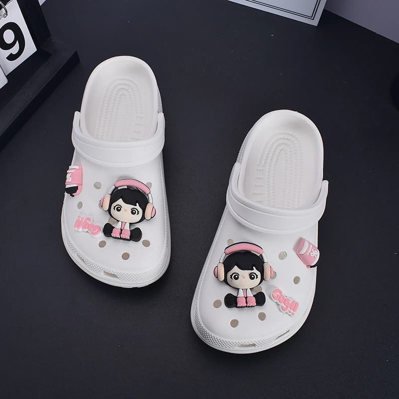 Zoccoli da donna Sandali comfort slip-on fai-da-te Moda Spiaggia Piattaforma spessa Lati per ragazze Comode scarpe da giardino in EVA morbida