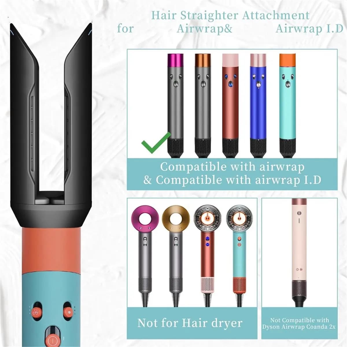 (A61K) Dyson Airwrap Hair Clips and Exterior Filter HS01/05/08 for a smooth skin that turns hair into smooth C