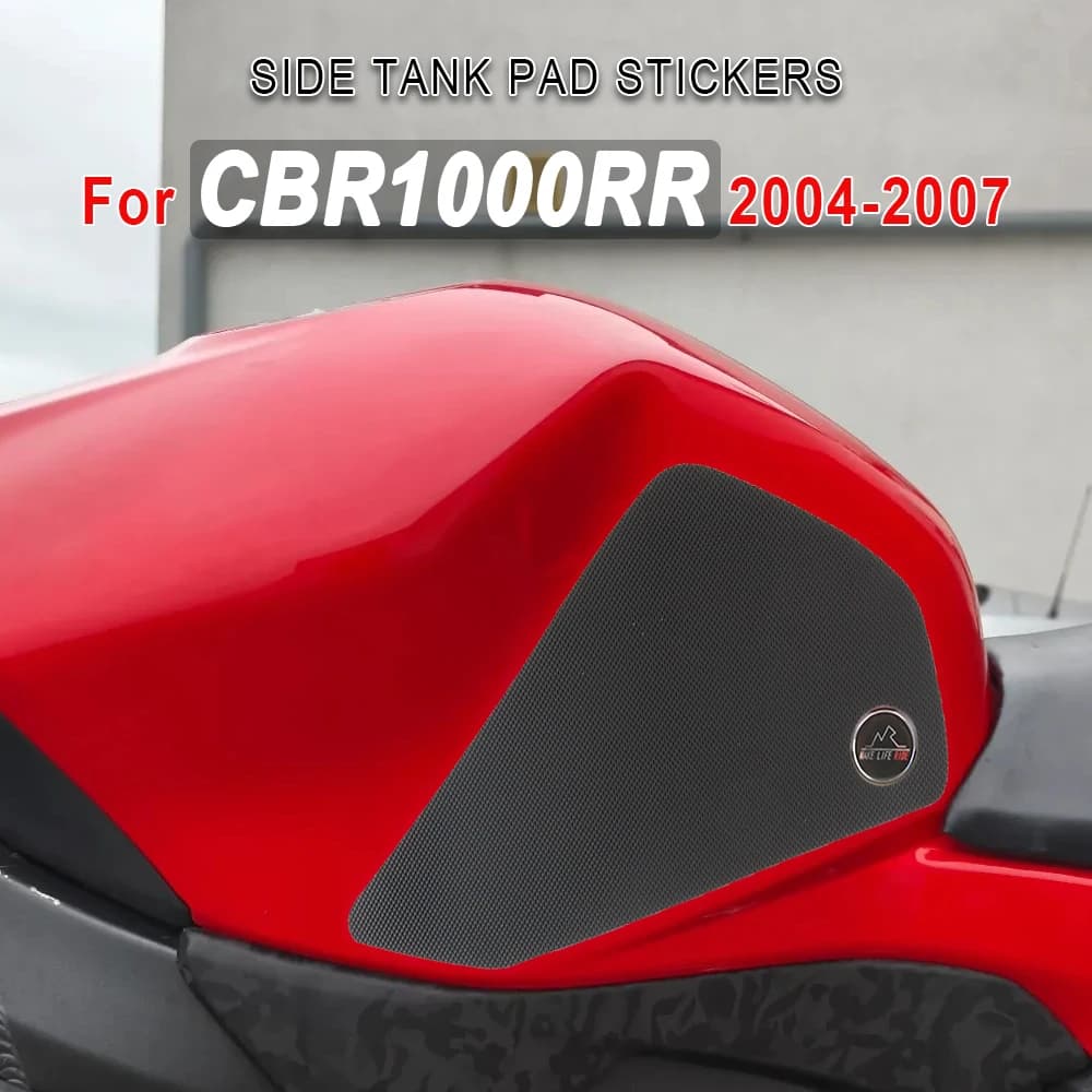 Protezione antiscivolo per serbatoio laterale per Honda CBR1000RR CBR 1000 RR 1000RR 2004-2007 Adesivo per impugnatura per ginocchio Accessori per decalcomanie per moto