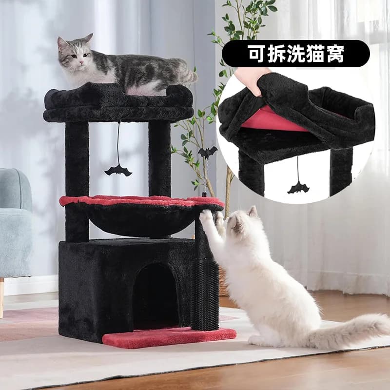 Telaio da arrampicata per gatti Nido per gatti Scaffale speciale grande in un unico pezzo Piattaforma da salto con colonna in sisal Commercio all'ingrosso transfrontaliero