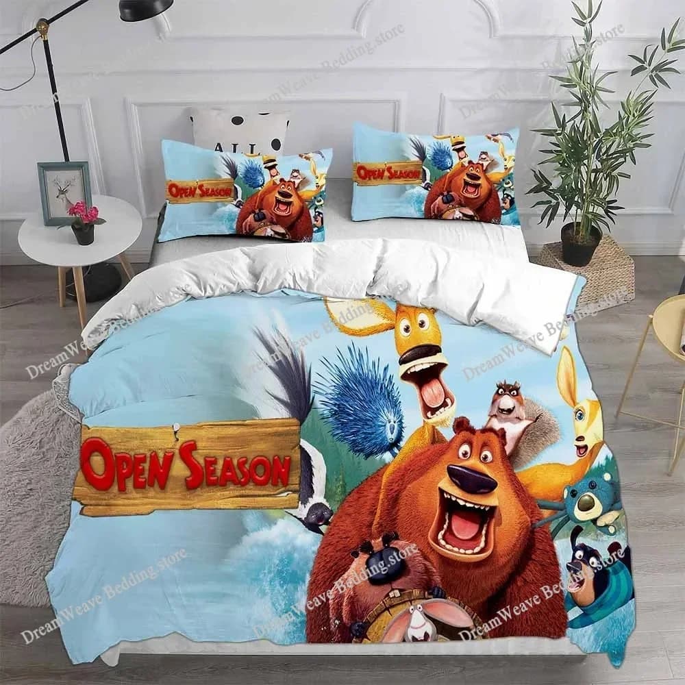 New Open Season Bedding Sets EU Singel US Twin Comforter Quilt Bed Cover Duvet Cover Pillow Case Kids Adult Size Luxury Gift
