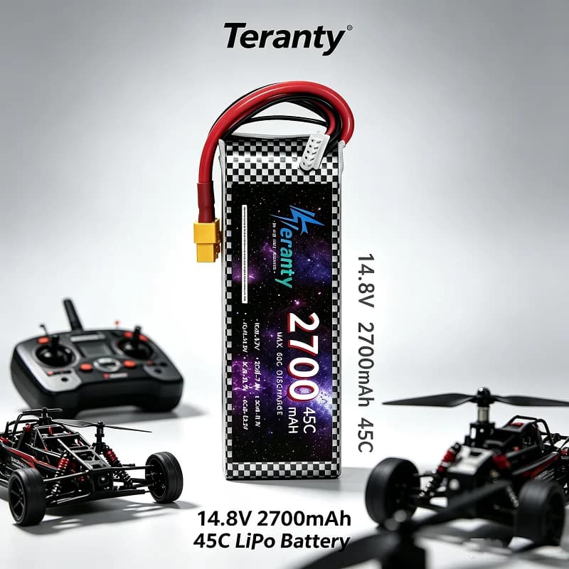 TERANTY V2.0 14.8V 2700mAh Lithium Polymer Battery T/XT60 4S Battery For RC Helicopter Multirotor RC Vehicles