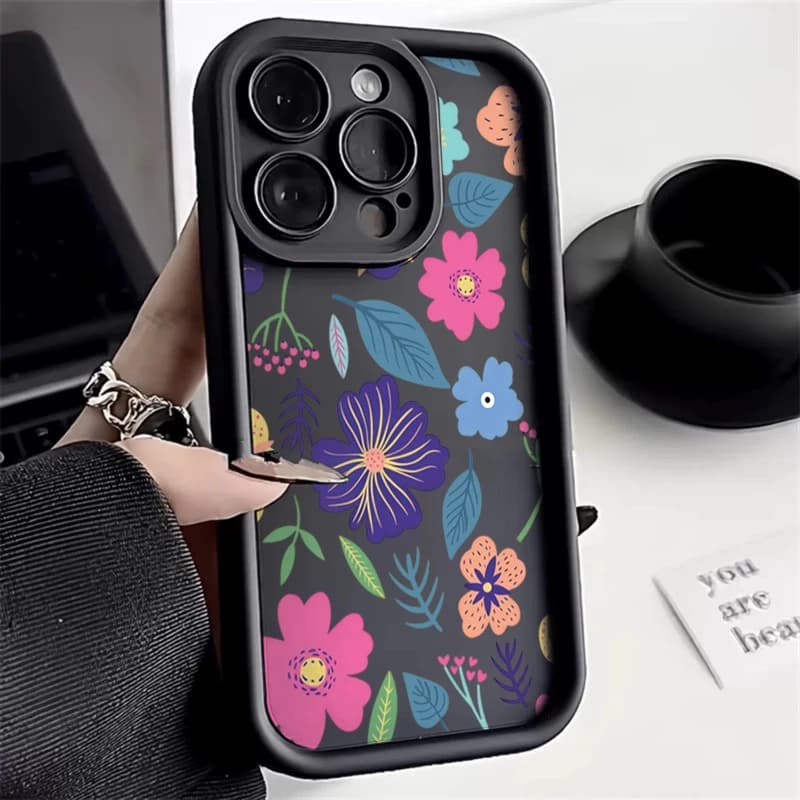 Foglie colorate Fiori Cassa Del Telefono Per Xiaomi 15T Pro 13 12 11 Lite 5G 14 14T 13T 12T Poco F7 F6 F5 X6 X5 X7 Copertura Morbida Del Silicone