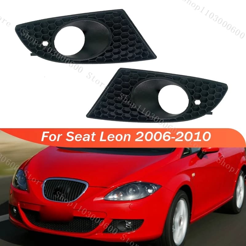 For Seat Leon 2006 2007 2008 2009 2010 Fog Light Cover Lower Grid Fendinebbia Frame Auto Accessories 1P0853665A 1P0853666A